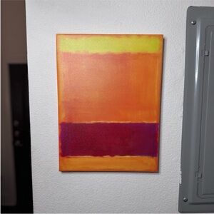 Mark Rothko Inspired Stretched Canvas Print | ~12x16” | Mid-Century Modern